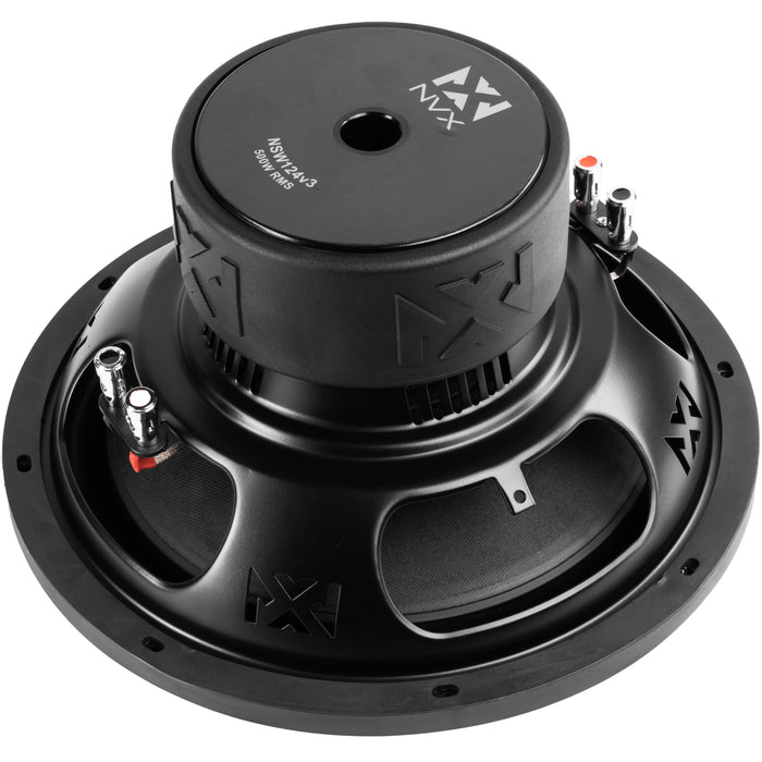 NSW124 Version 3 (NSW124v3) 1000W Peak (500W RMS) N-Series v3 12" Dual 4-Ohm Subwoofer