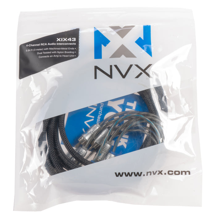 XIX43 9.84 ft (3 meter) 4-Channel X-Series RCA Audio Interconnect Cable