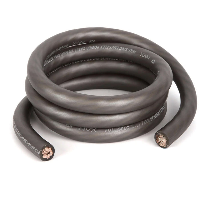 XW0GR5 5 ft. of Frosted Gray 1/0-Gauge True Spec 100% Oxygen-Free Copper EnvyFlex Power/Ground Wire