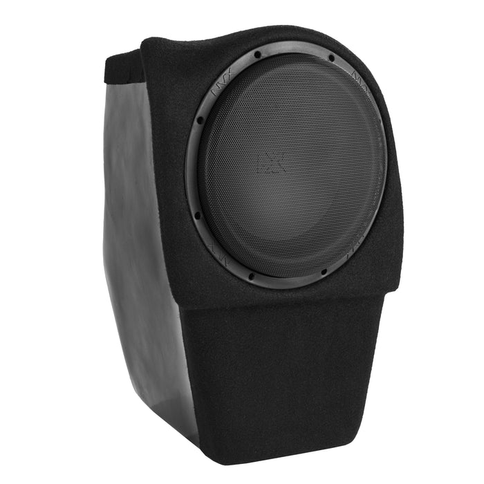 2020-Up Tesla Model Y - Custom 500W RMS 10" Loaded Subwoofer Enclosure | NVX BE-TSLAY-G1P (Passenger Side)