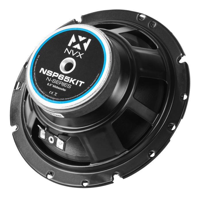 NSP65KIT 600W Peak (200W RMS) 6.5" N-Series 2-Way Component Speakers with 20mm Silk Dome Tweeters