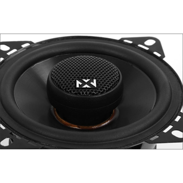 VSP4 450W Peak (150W RMS) 4" V-Series 2-Way Coaxial Car Speakers with 25mm Silk Dome Tweeters