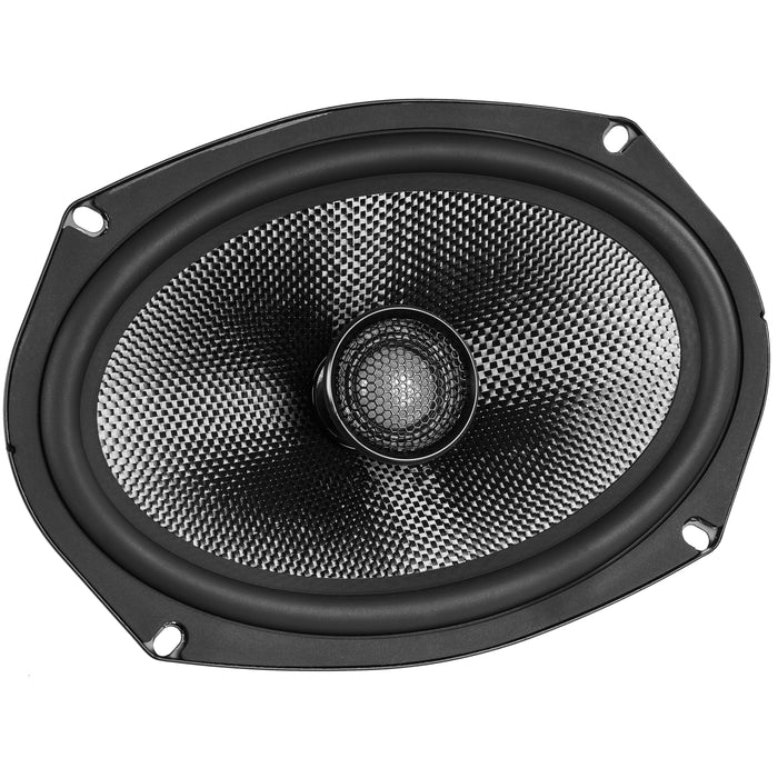 XSP692 900W Peak (300W) RMS X-Series 6"x9" 2-Way Coaxial Speakers with Carbon Fiber Cones and 25mm Silk Dome Tweeters