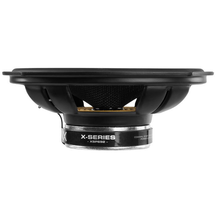 XSP692 900W Peak (300W) RMS X-Series 6"x9" 2-Way Coaxial Speakers with Carbon Fiber Cones and 25mm Silk Dome Tweeters